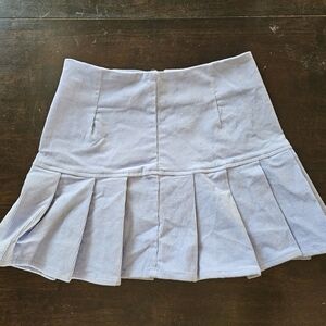 Forever 21 Light Blue Pleated Mini Skirt